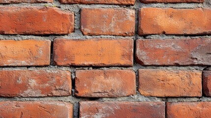 Fototapeta premium Mason building a brick wall for a new commercial property. Featuring masonry and wall construction