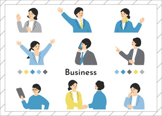 ビジネスシーン人物素材集