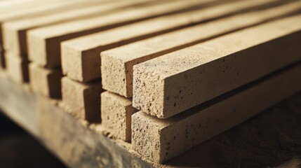 Mason laying bricks for a new wall in a house. Featuring bricklaying and construction skills