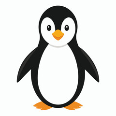 Penguin isolated on white background
