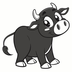Cute cow vector design