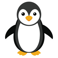 Penguin isolated on white background
