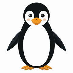 Penguin isolated on white background