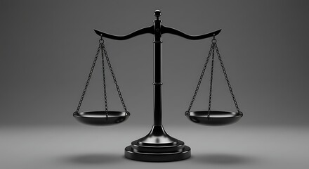Scale of Justice Representing Balance and Fairness Concept