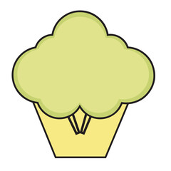 cauliflower vector illustrations. drawn. icon