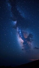 Sparkling stars in the dark night sky , astronomy, stars