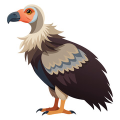 Vulture isolated on white background