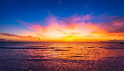 Obraz premium Sunset Sky Clouds in the evening with Red, Orange, Yellow and purple sunlight on Golden hour.j