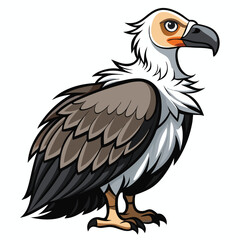 Vulture isolated on white background