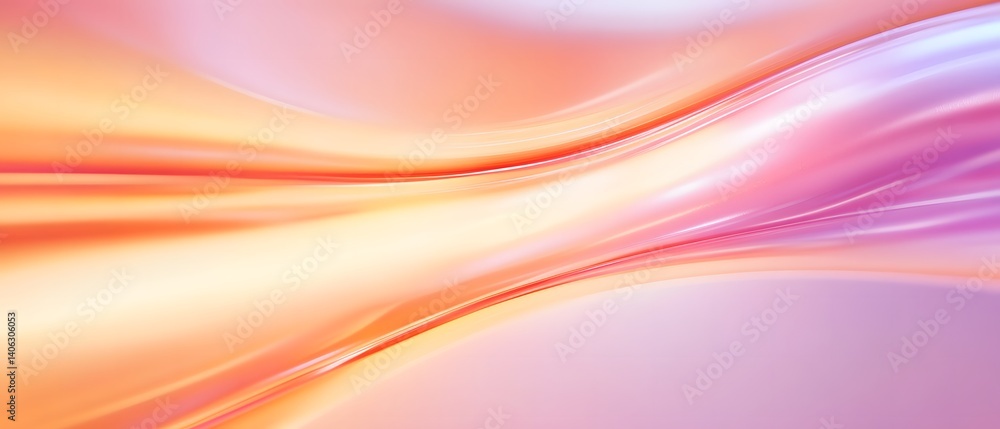 Poster abstract gradient with smooth curves