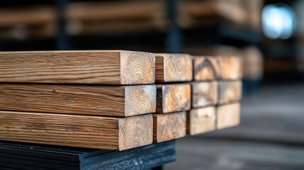High quality lumber stack construction wood building materials and woodworking textures