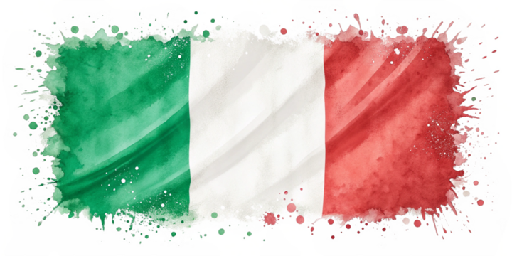 Watercolor Splash Flag of Italy Isolated on Transparent Background

Italian Flag Watercolor Style – Artistic Splash Transparent PNG