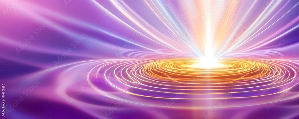 Aufkleber abstract image of light and energy with concentric circles