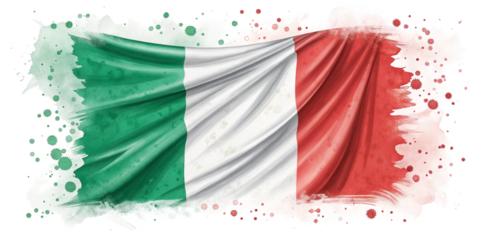 Watercolor Splash Flag of Italy Isolated on Transparent Background

Italian Flag Watercolor Style – Artistic Splash Transparent PNG