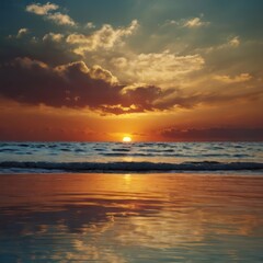 Fototapeta premium Natural background, sunset