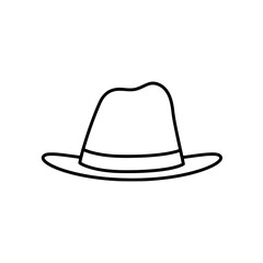 cowboy hat isolated on white