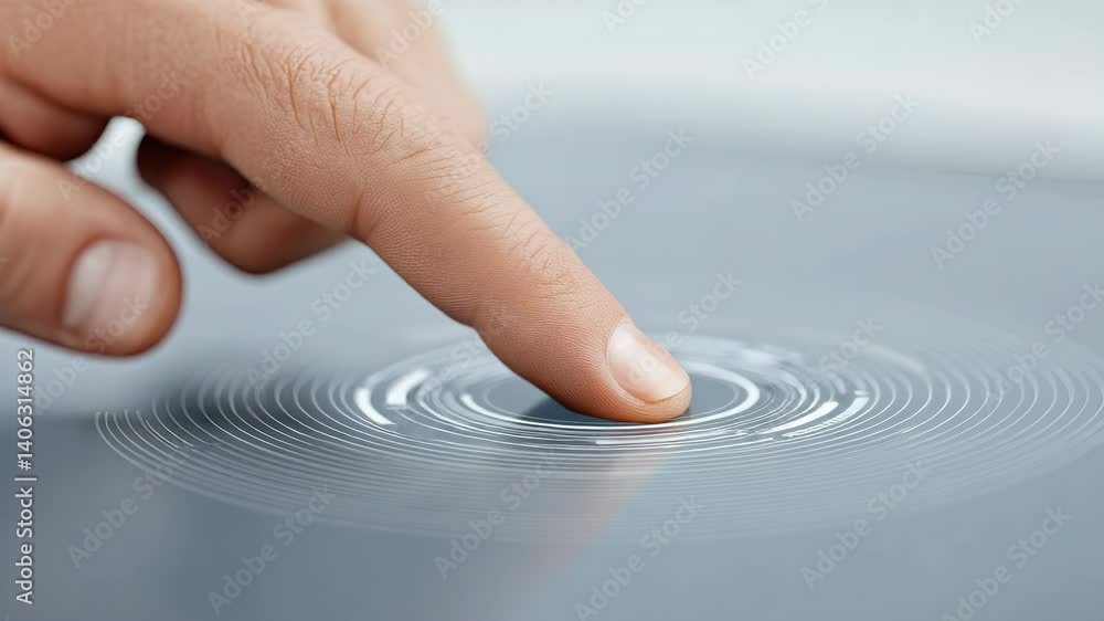 Poster touch interaction technology designing finger patterns