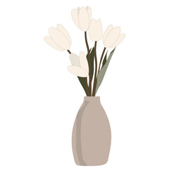 tulips in vase