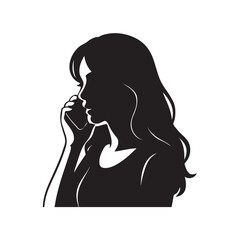 girl with headphones