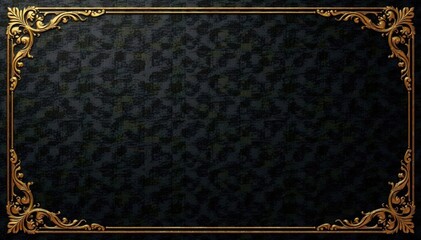 Opulent black and gold luxury invitation background with intricate designs, invitation, shimmering, pattern