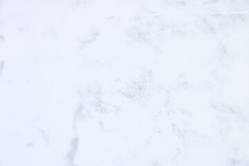 Texture background of skim coat on concrete wall for flat smooth. Construction work to plaster or apply white compound mortar cement material on surface for repair, improvement by builder professional