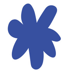 snowflake on white background - abstract shape