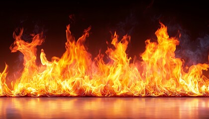 Fiery Flames on Surface