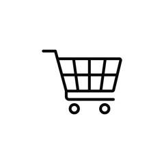 Shopping cart icon vector