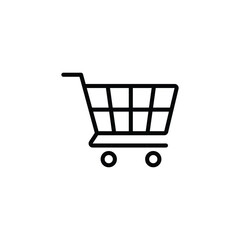 Shopping cart icon vector