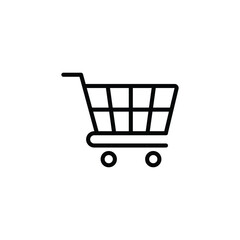 Shopping cart icon vector