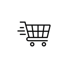 Shopping cart icon vector