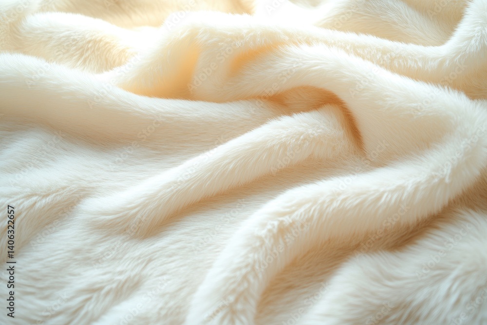 Poster soft fluffy fabric texture abstract background material gentle curves design element