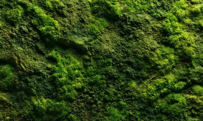 close up of green moss, generation AI