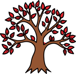 Cartoon Tree Vector Pack - Nature Elements Clipart