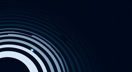 Obraz premium Abstract Curve Pattern on Dark Blue Background