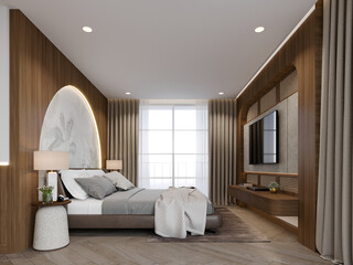 3d rendering  of interior bedroom