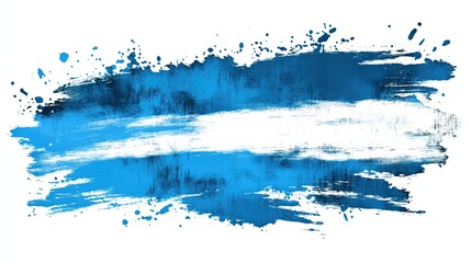 Obraz premium Grunge shaped brushed flag of San Marino, isolated on white background, in style of vector.