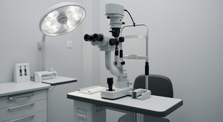 Advanced Ophthalmic Slit Lamp Biomicroscope in a Modern Eye Clinic Setting