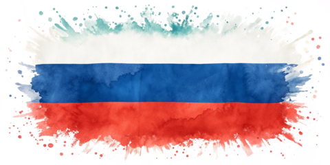 Watercolor Splash Russian Flag Isolated on Transparent Background

Russia Flag Artistic Watercolor Paint Splash for Creative Design