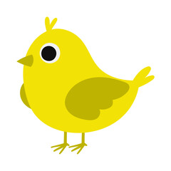 Cartoon cute little chick 