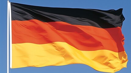 Naklejka premium German Flag Waving High