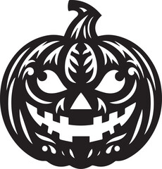  jack-o-lantern vector silhouette illustration
