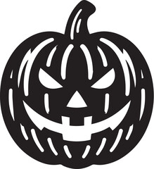  jack-o-lantern vector silhouette illustration