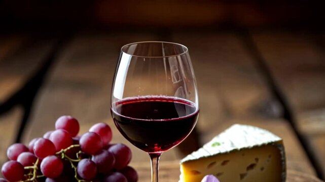 A delicate wine glass half