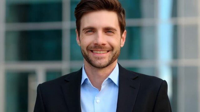 happy young smiling confident professional business