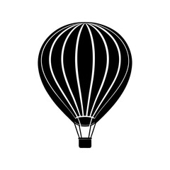 Fototapeta premium Hot Air Balloon Silhouette vector illustration