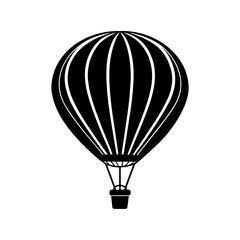 Obraz premium Hot Air Balloon Silhouette vector illustration