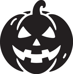 Jack-O-Lantern Halloween silhouette vector