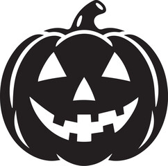 Jack-O-Lantern Halloween silhouette vector