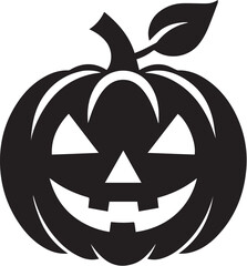 Jack-O-Lantern Halloween silhouette vector